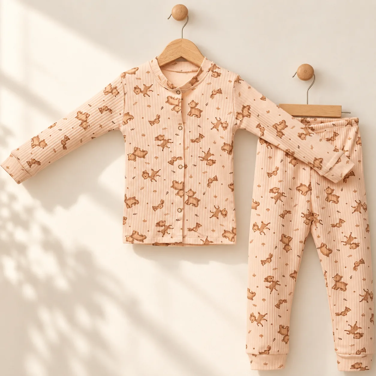 Kız Çocuk Pijama Takımı Ceylan Desenli